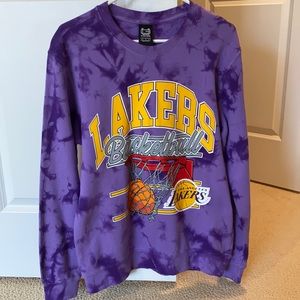 TIE DYE LAKERS CREWNECK